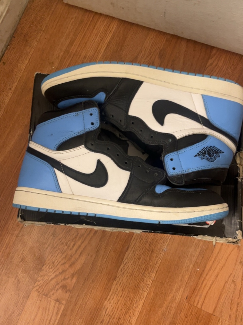 Nike Air Jordan 1 High OG White Black University Blue - Men